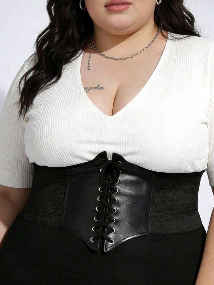 czarny GORSET MODELUJĄCY 