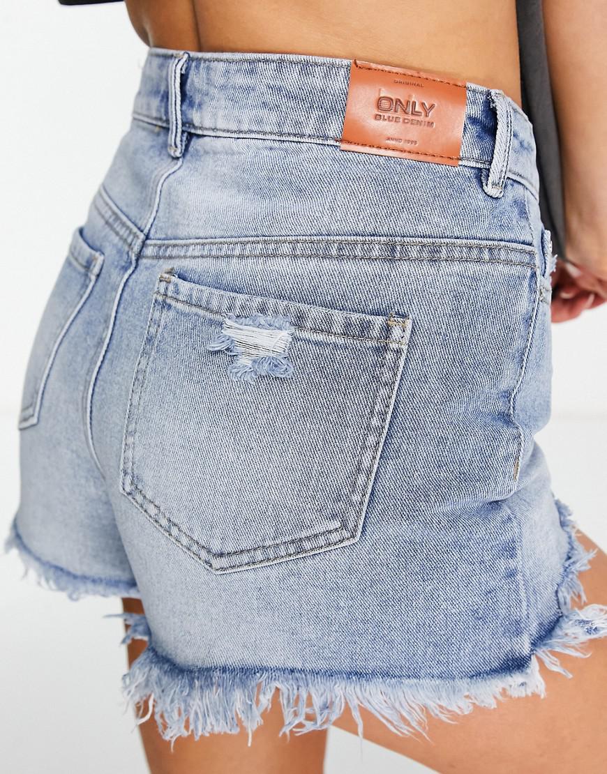 KRÓTKIE SPODENKI JEANS RIPPED