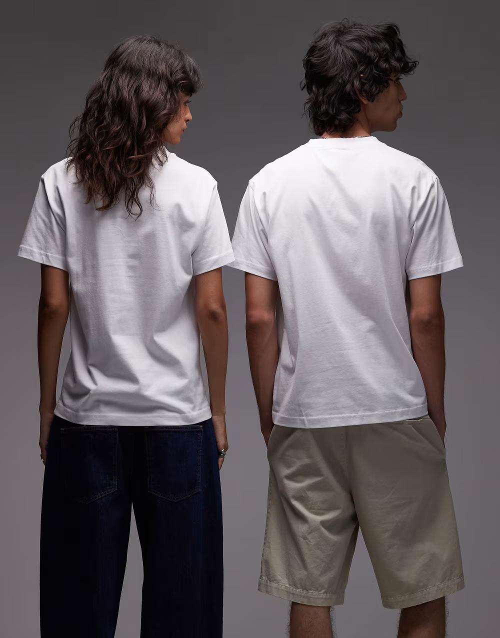 BIAŁY T-SHIRT LOGO