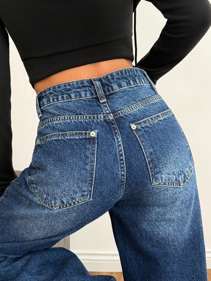 proste spodnie jeans