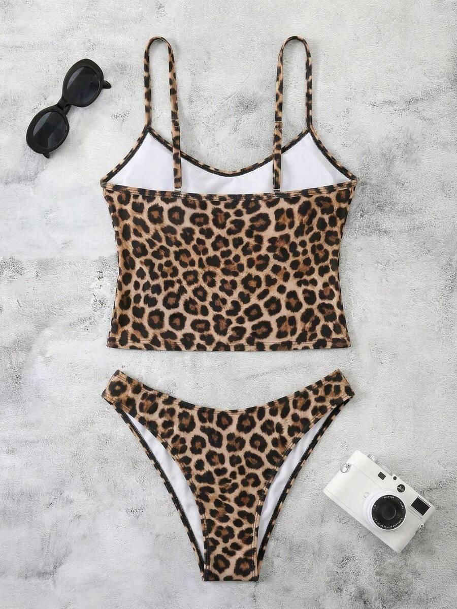 DWUCZĘŚCIOWY STRÓJ KĄPIELOWY ANIMAL PRINT