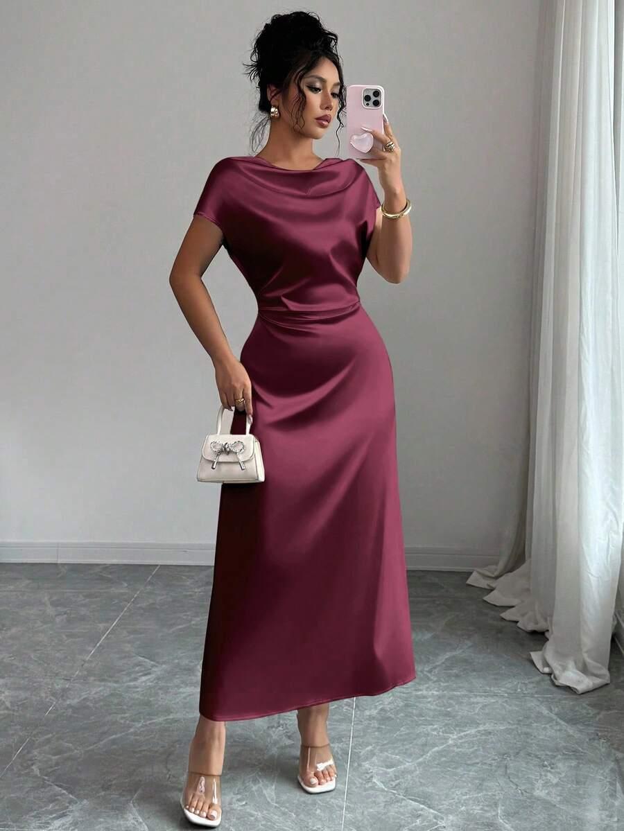  czerwona maxi sukienka 