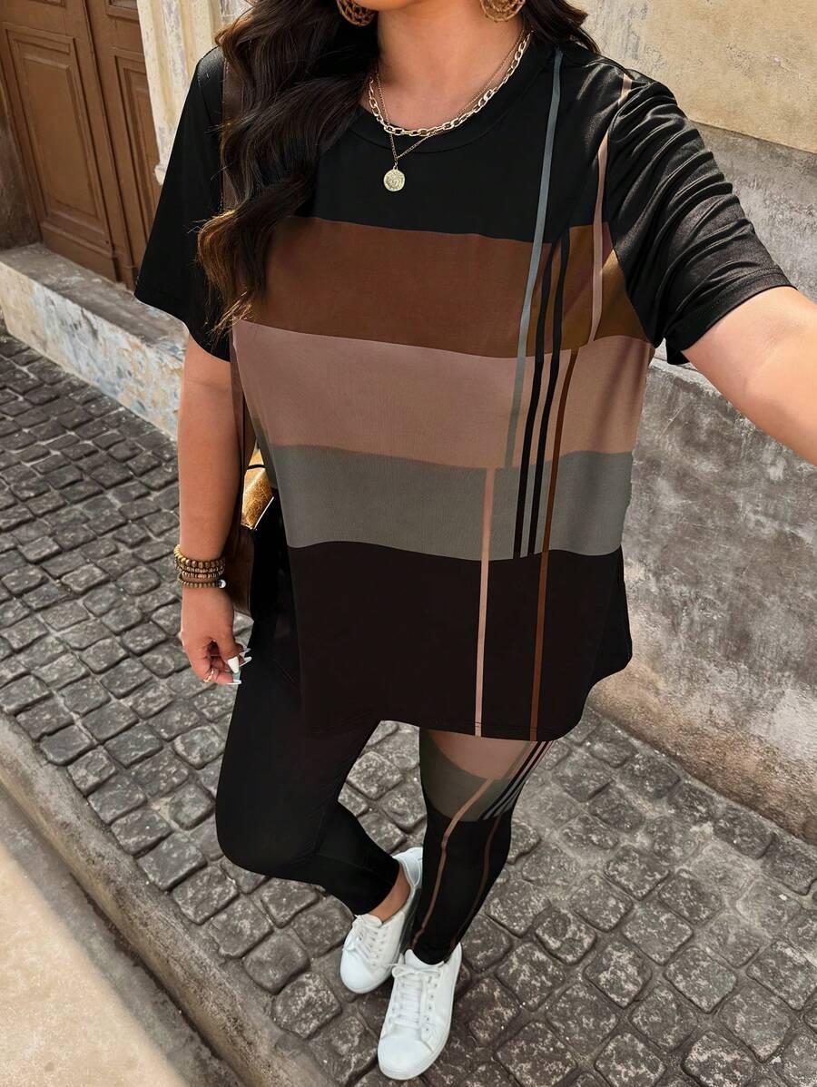 KOMPLET LEGGINSY BLUZKA