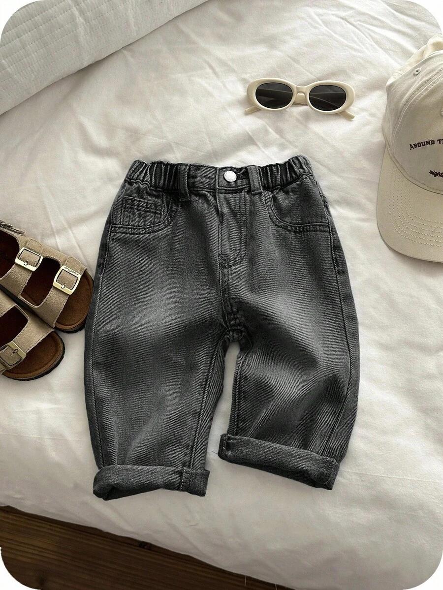 CZARNE SPODNIE JEANS