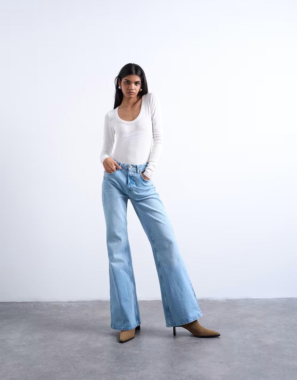 NIEBIESKIE SPODNIE JEANS