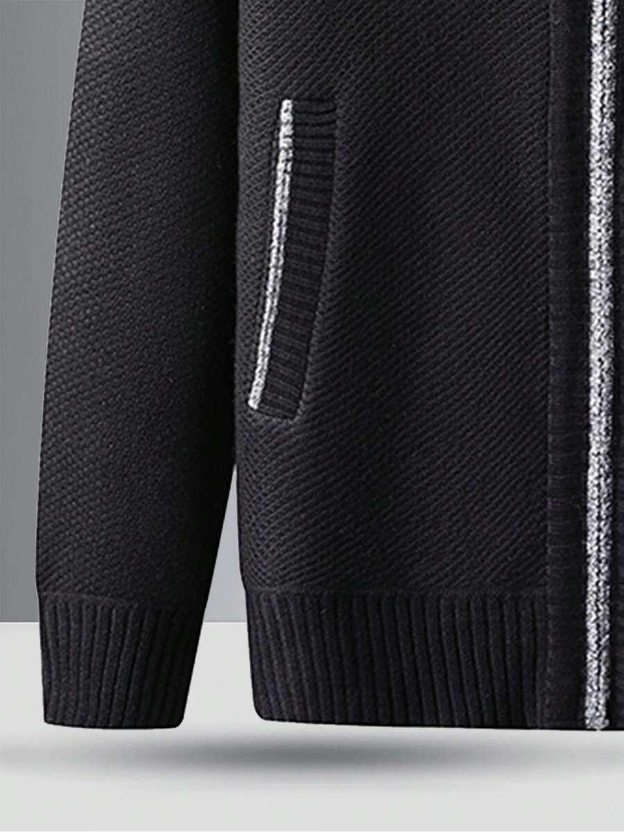 czarny sweter zamek
