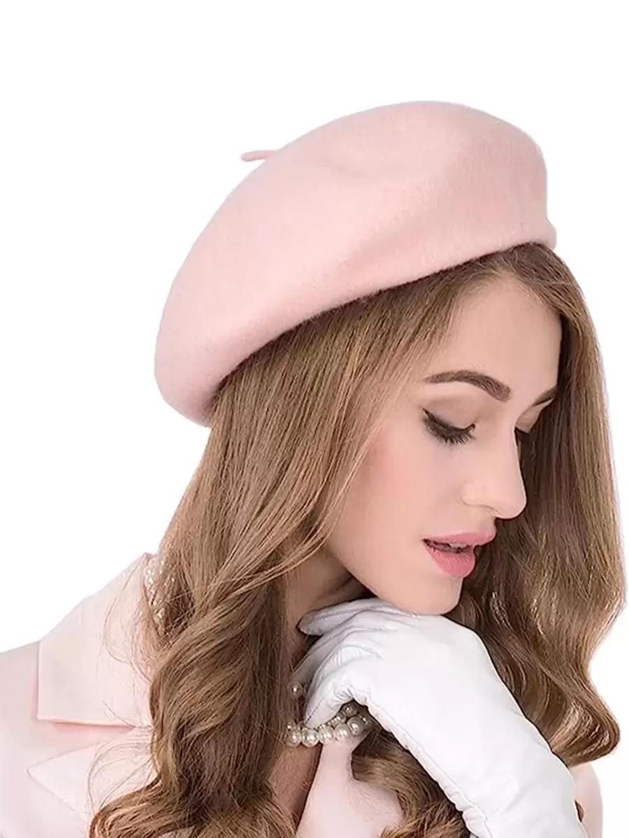 różowy beret casual