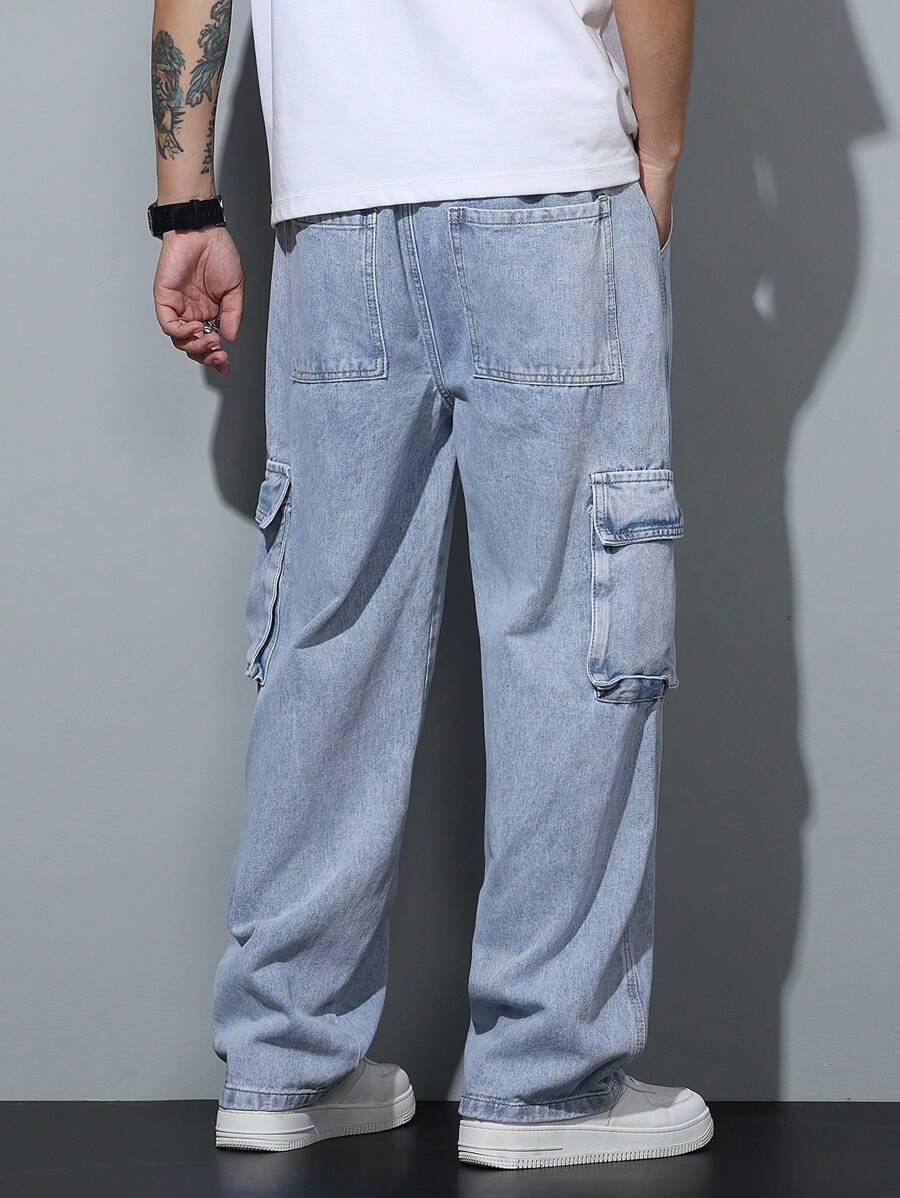 NIEBIESKIE SPODNIE JEANS