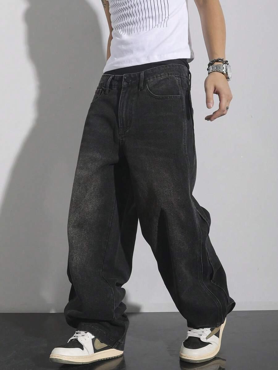 czarne spodnie jeans