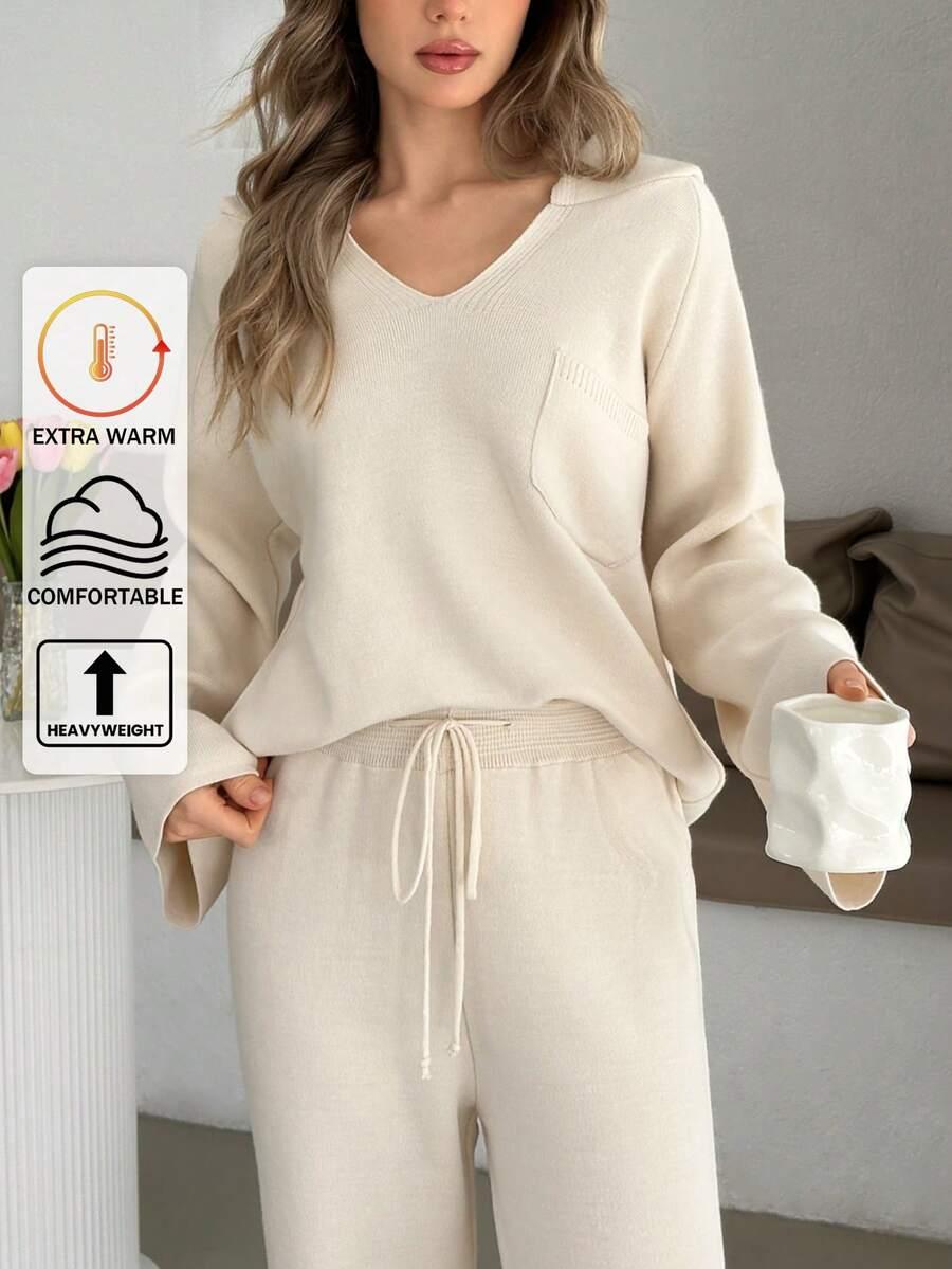 SWETER SPODNIE KOMPLET