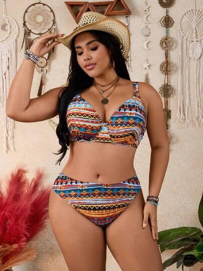komplet bikini print 