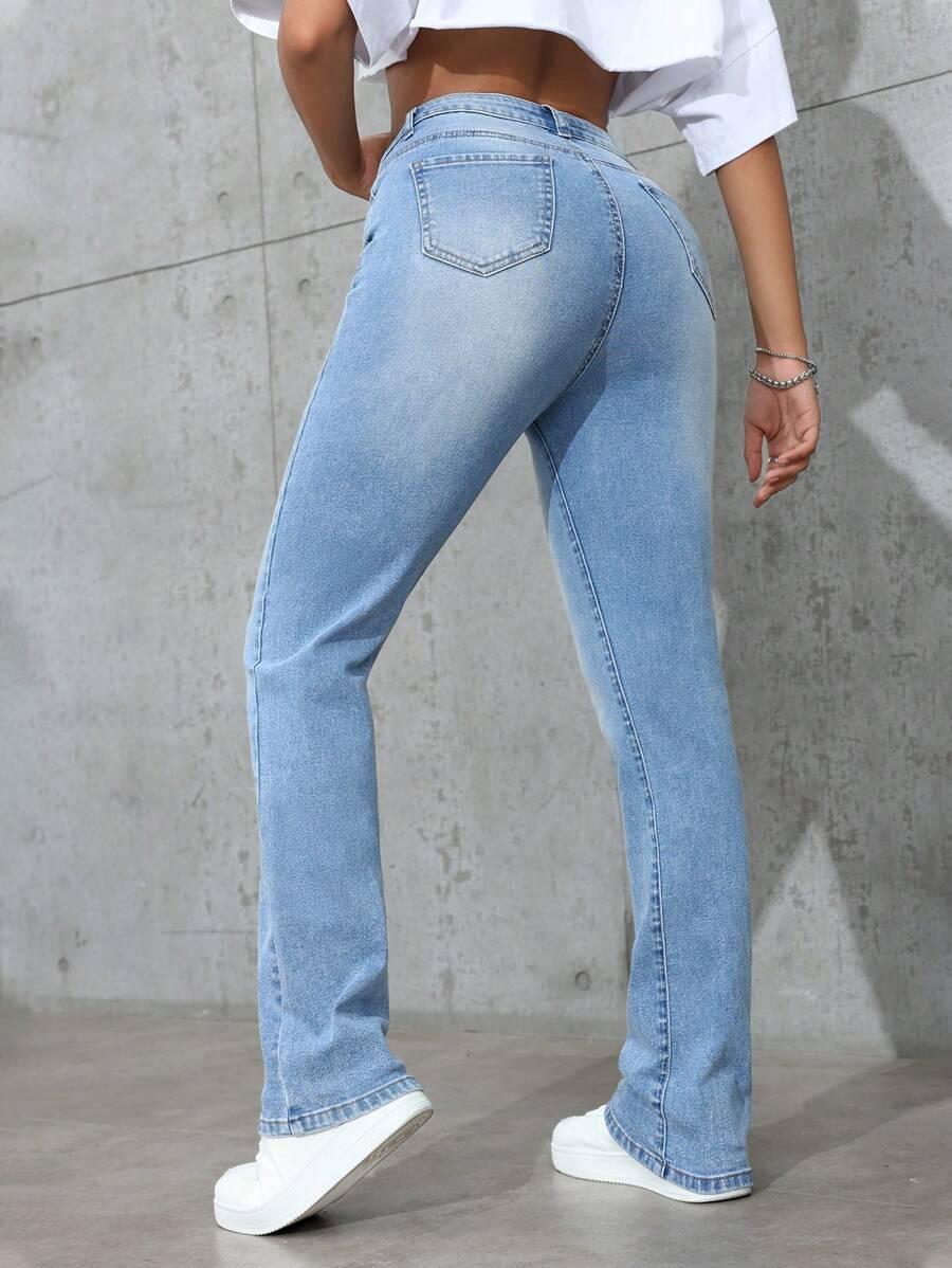 SPODNIE JEANS PROSTA NOGAWKA