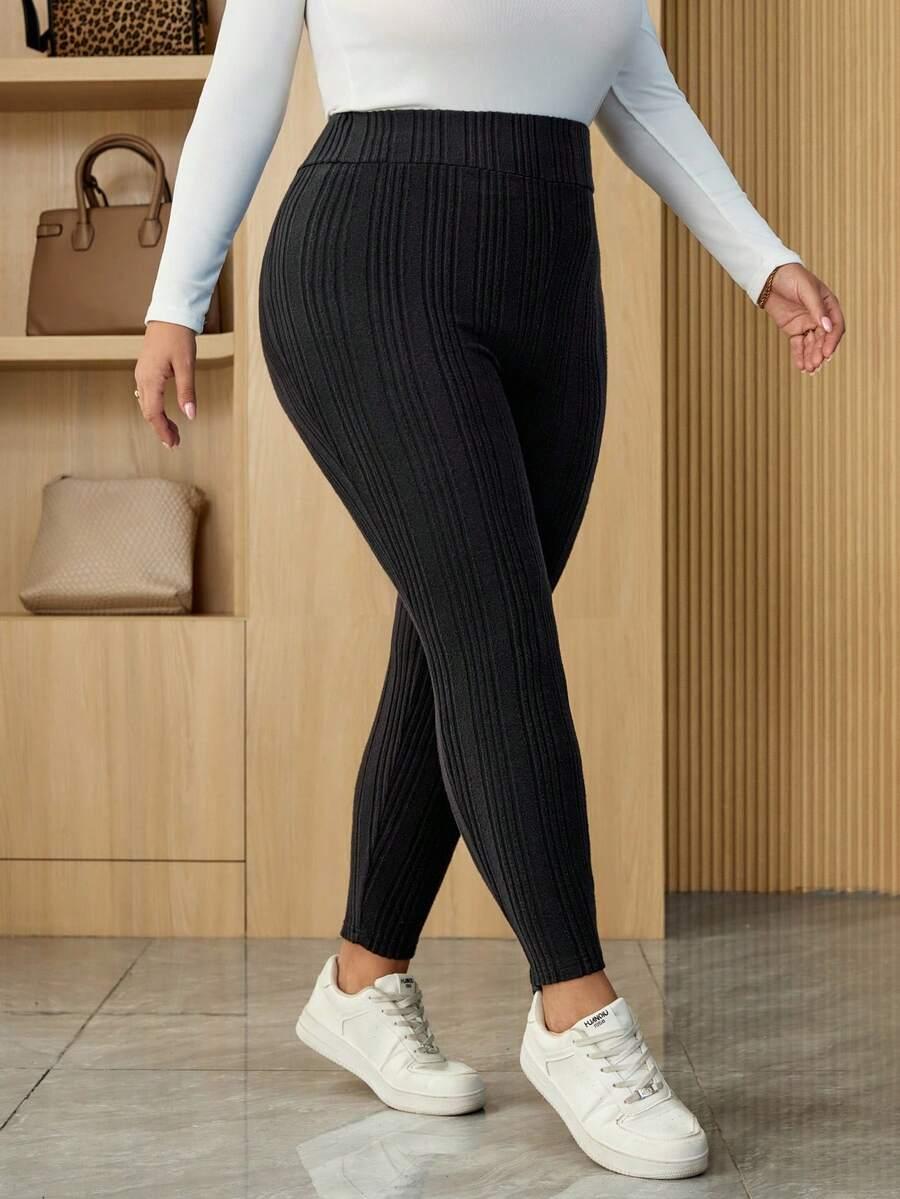 CZARNE LEGGINSY CASUAL