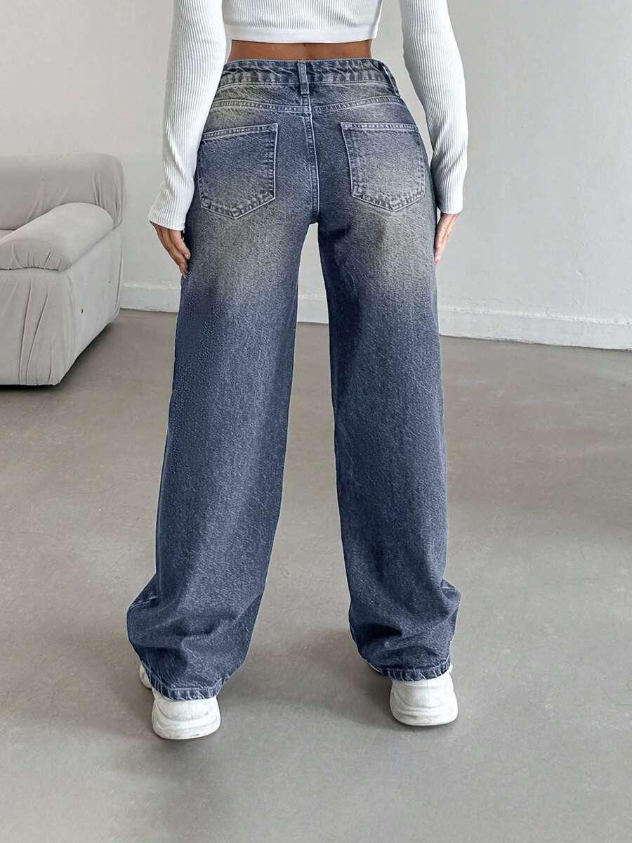 SPODNIE JEANS PROSTA NOGAWKA
