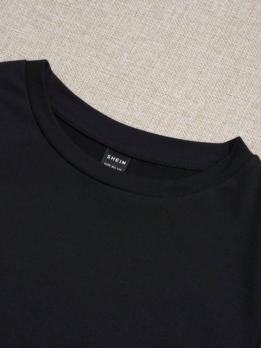 CZARNY T-SHIRT BASIC
