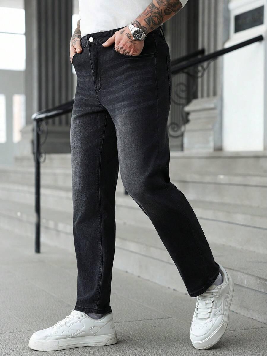 SPODNIE PROSTA NOGAWKA JEANS