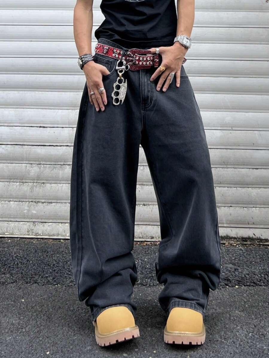 czarne spodnie jeans