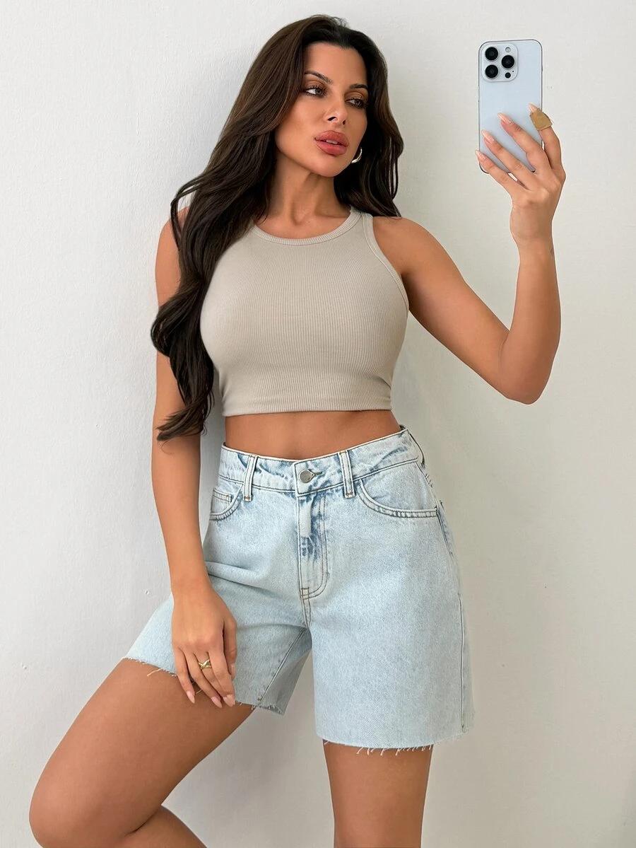 niebieskie krótkie spodenki JEANS