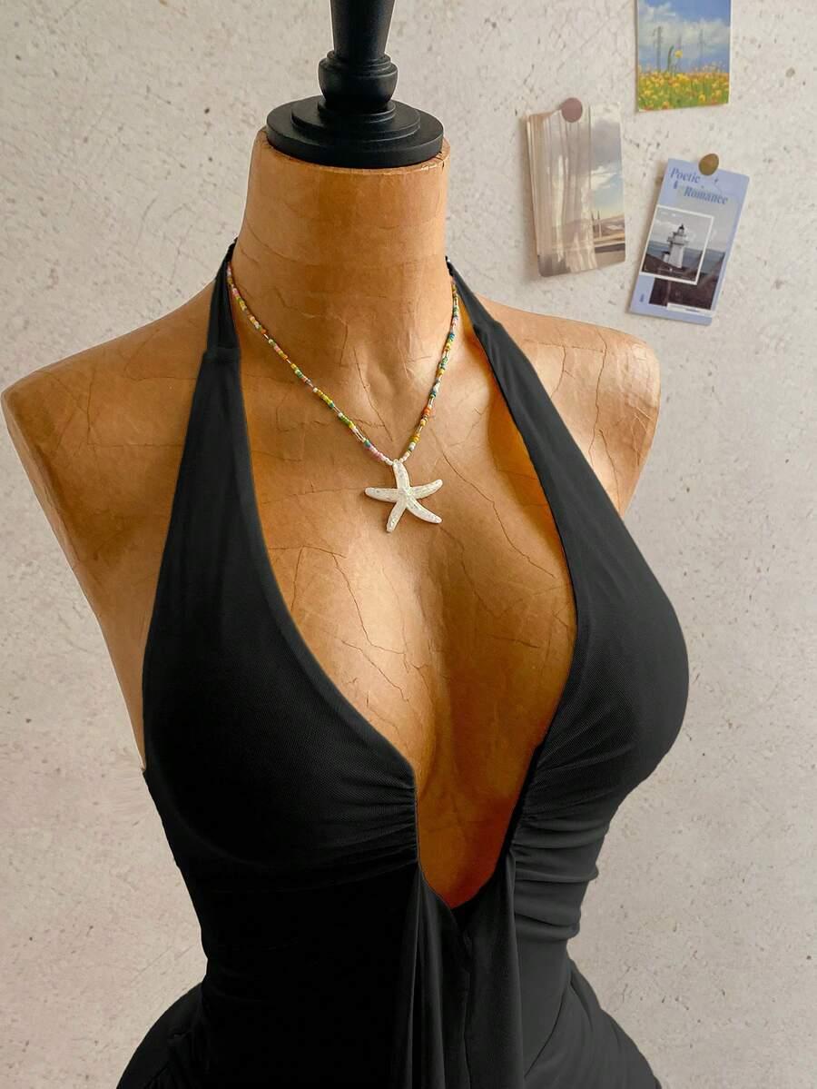 czarna mini sukienka