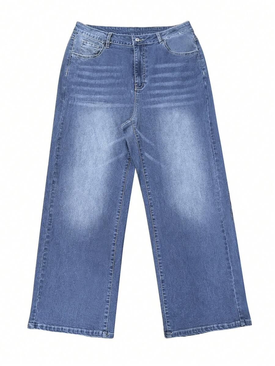 NIEBIESKIE SPODNIE JEANS