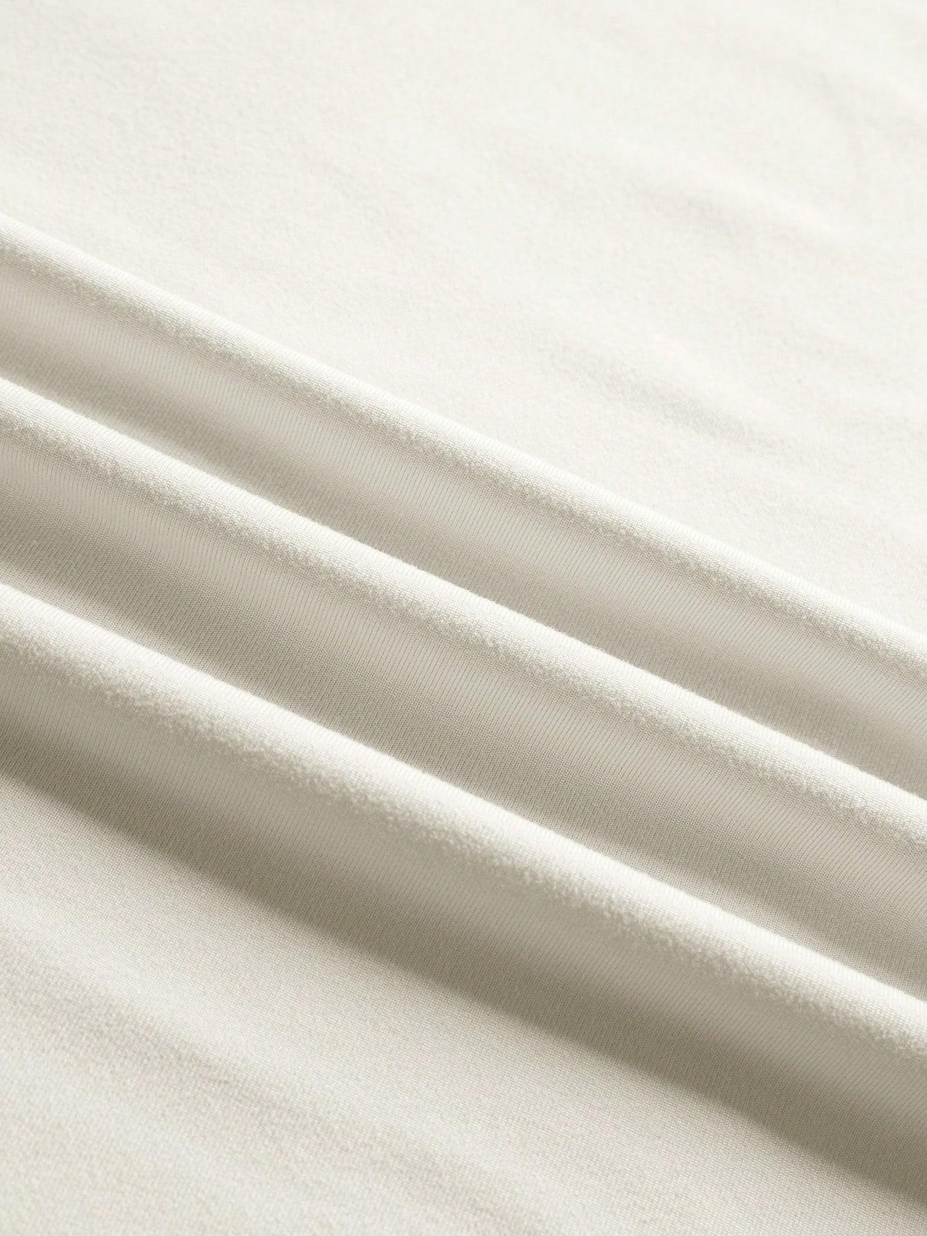 BIAŁY T-SHIRT PRINT