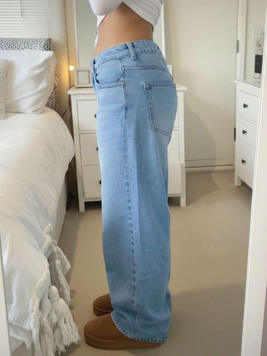 NIEBIESKIE SPODNIE JEANS