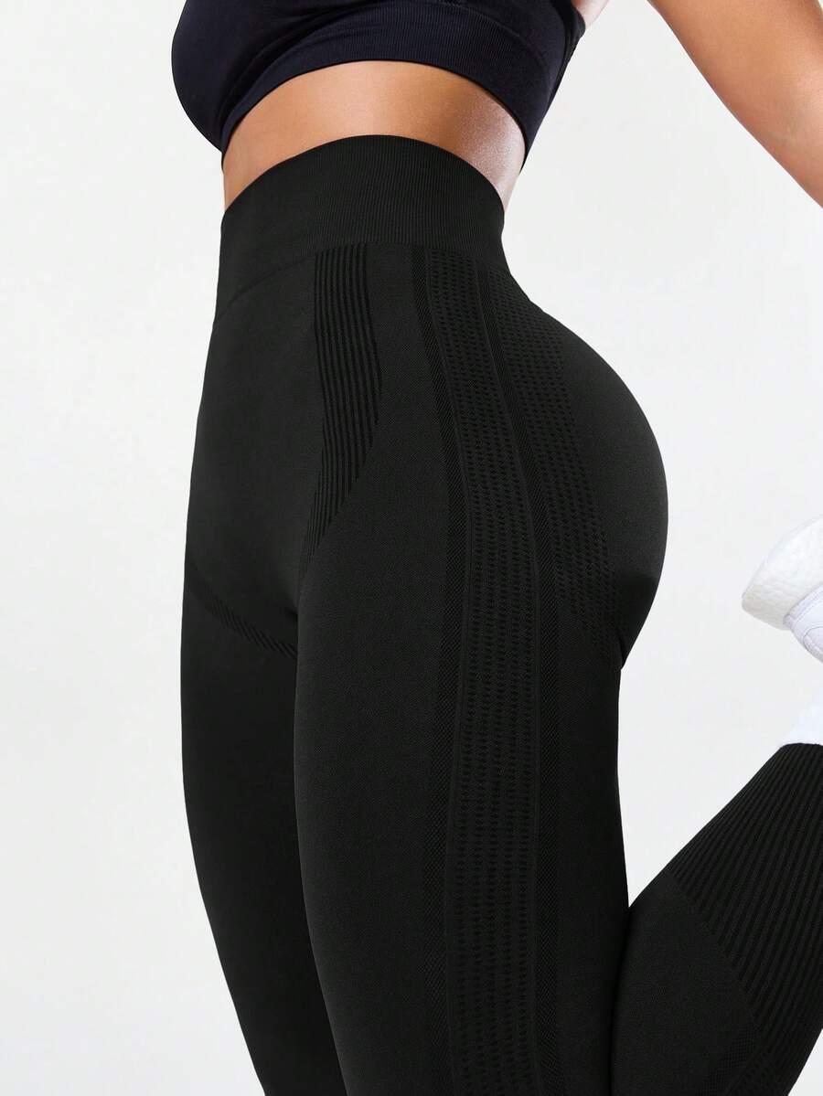 czarne sportowe legginsy