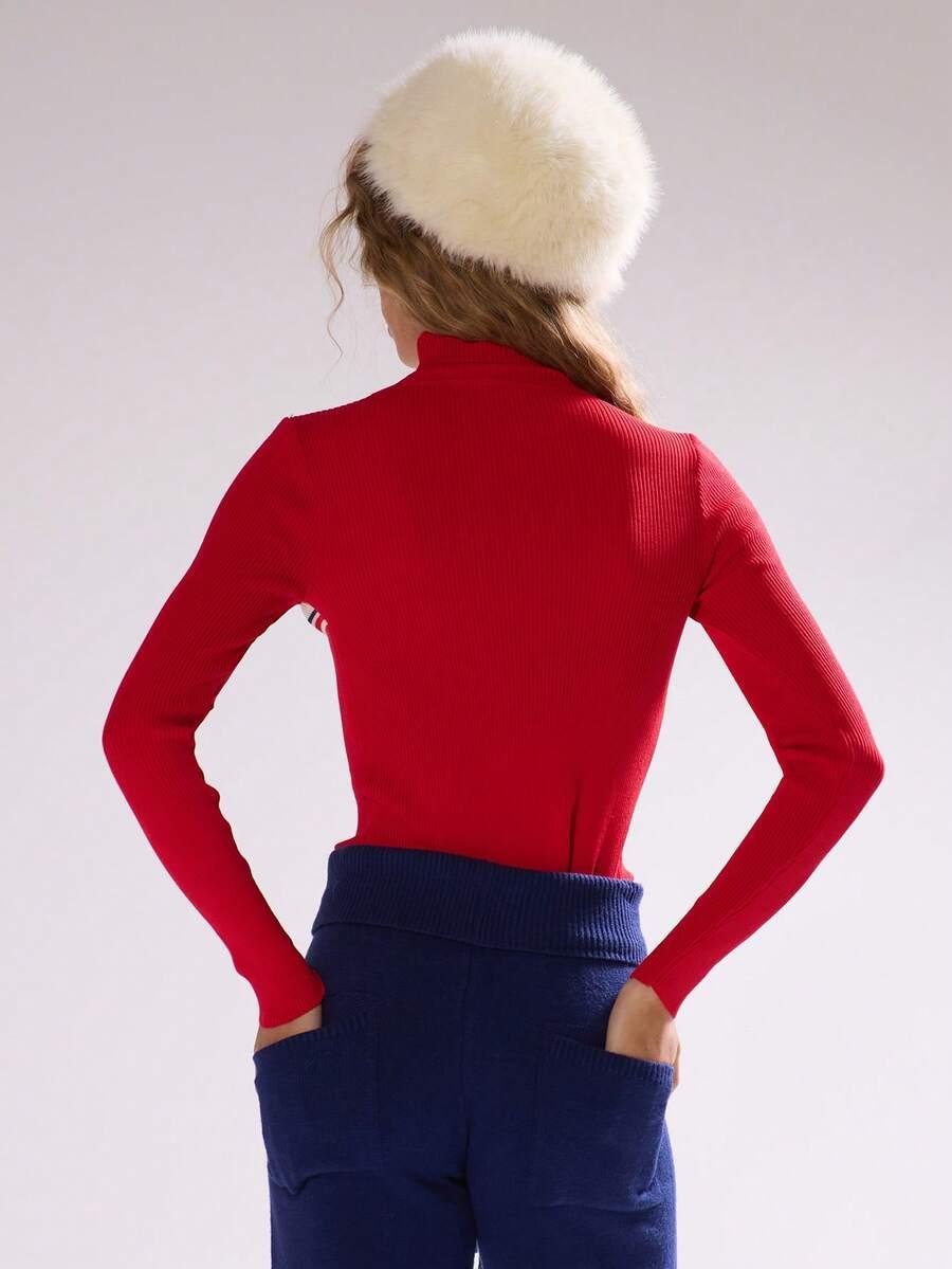 CZERWONY SWETER GOLF
