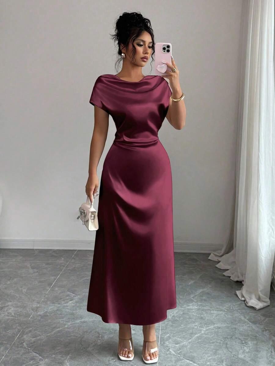  czerwona maxi sukienka 