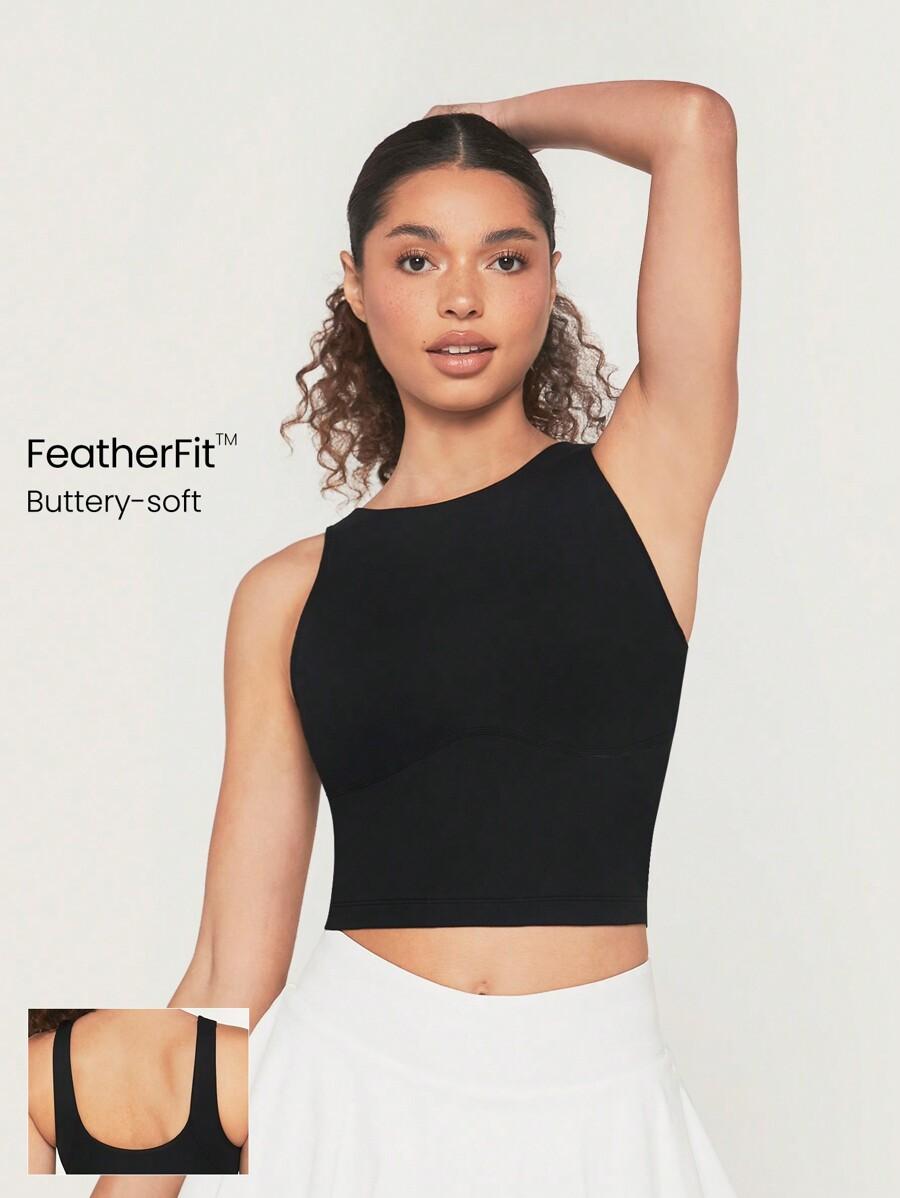 CZARNY SPORTOWY TOP 