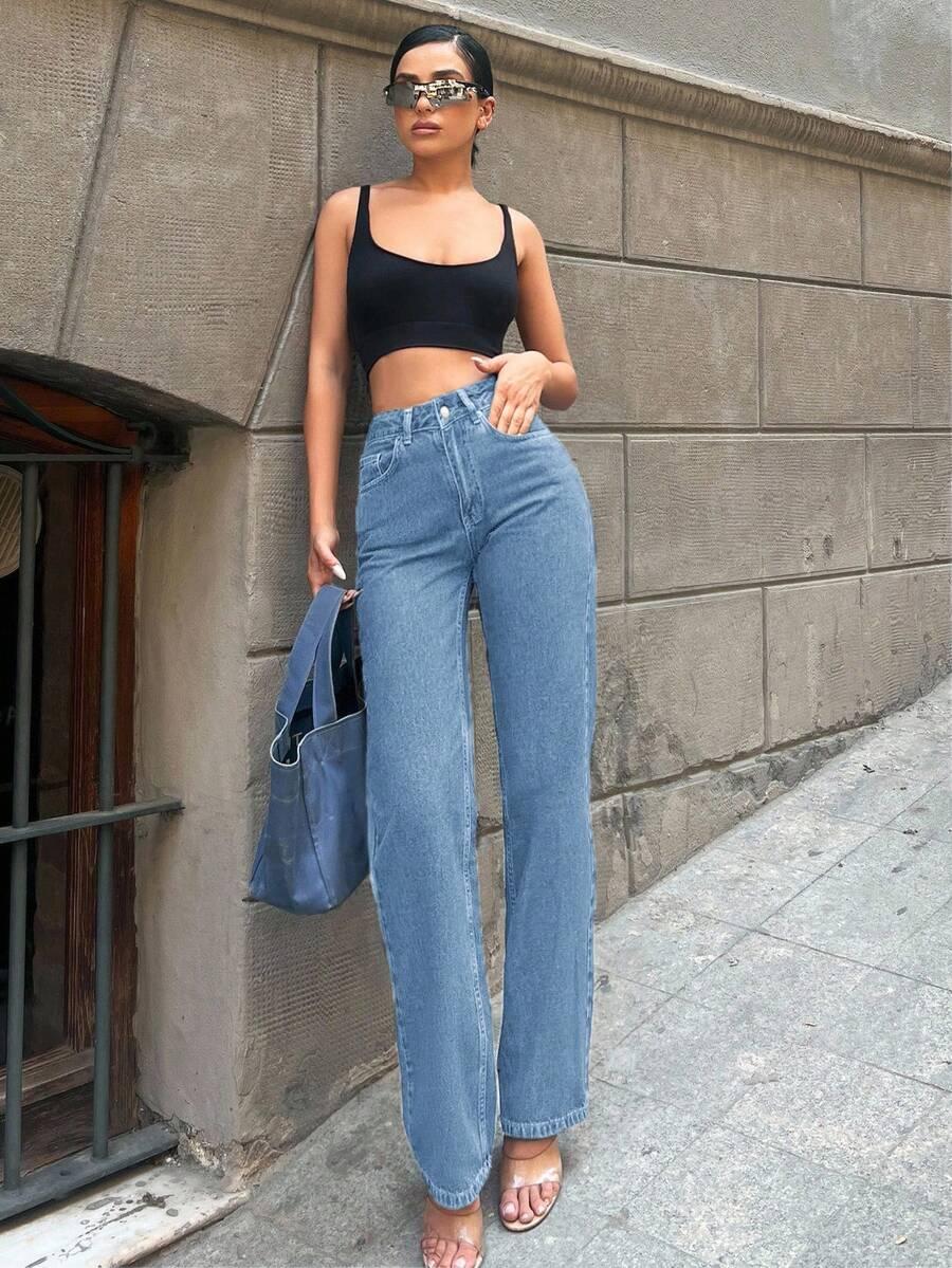 NIEBIESKIE SPODNIE JEANS