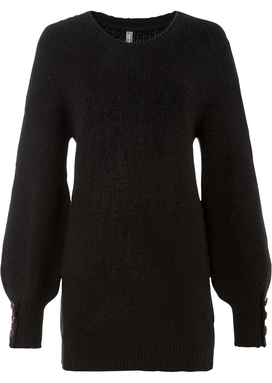 SWETER Z BUFIASTYMI RĘKAWAMI 