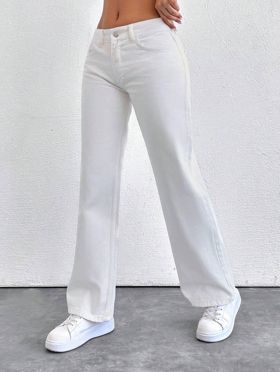 PROSTE SPODNIE JEANS