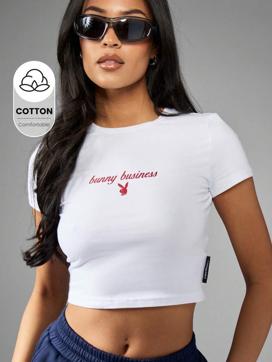 BIAŁY TOP PRINT