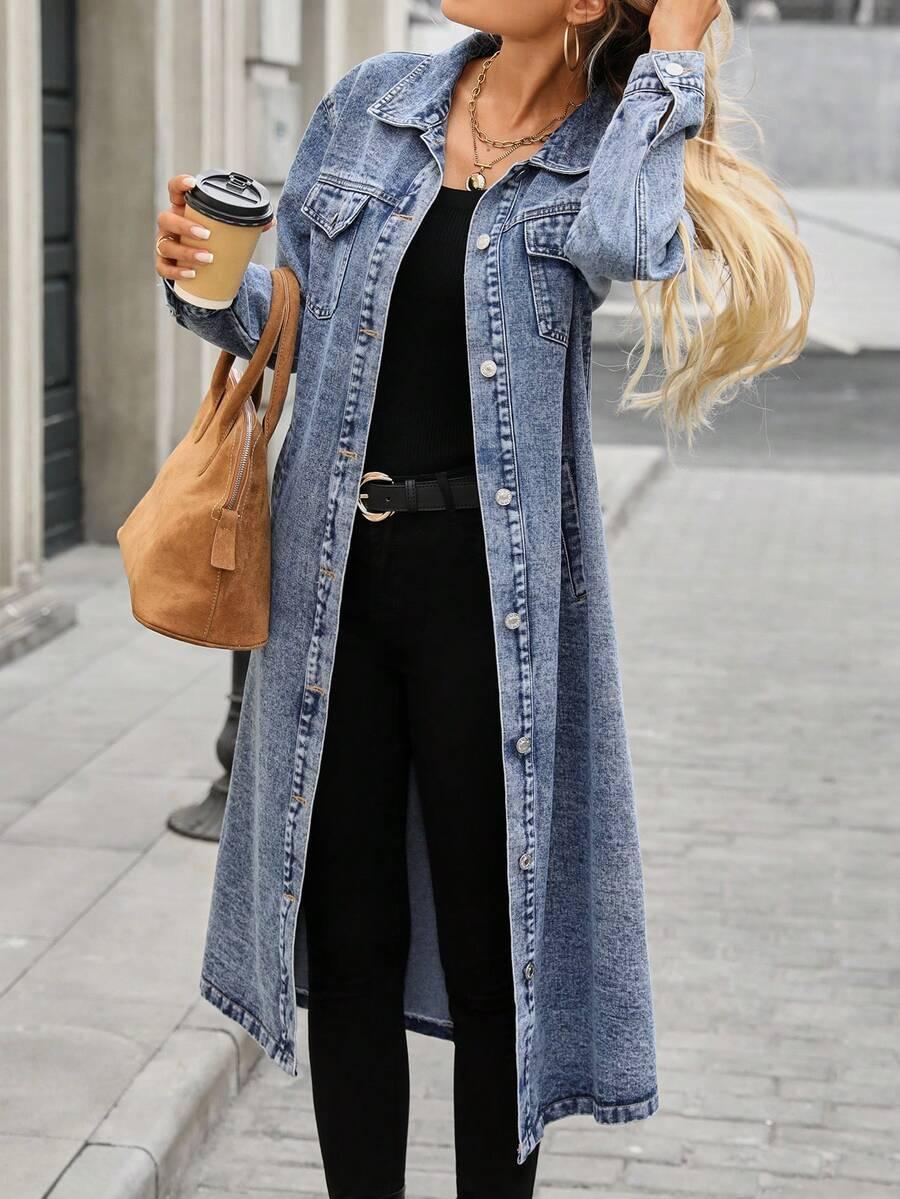kurtka jeans guziki