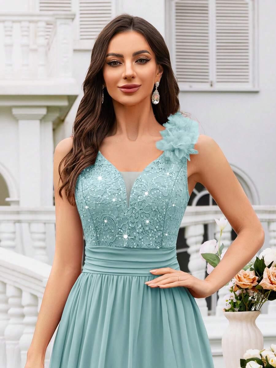 NIEBIESKA MAXI SUKIENKA