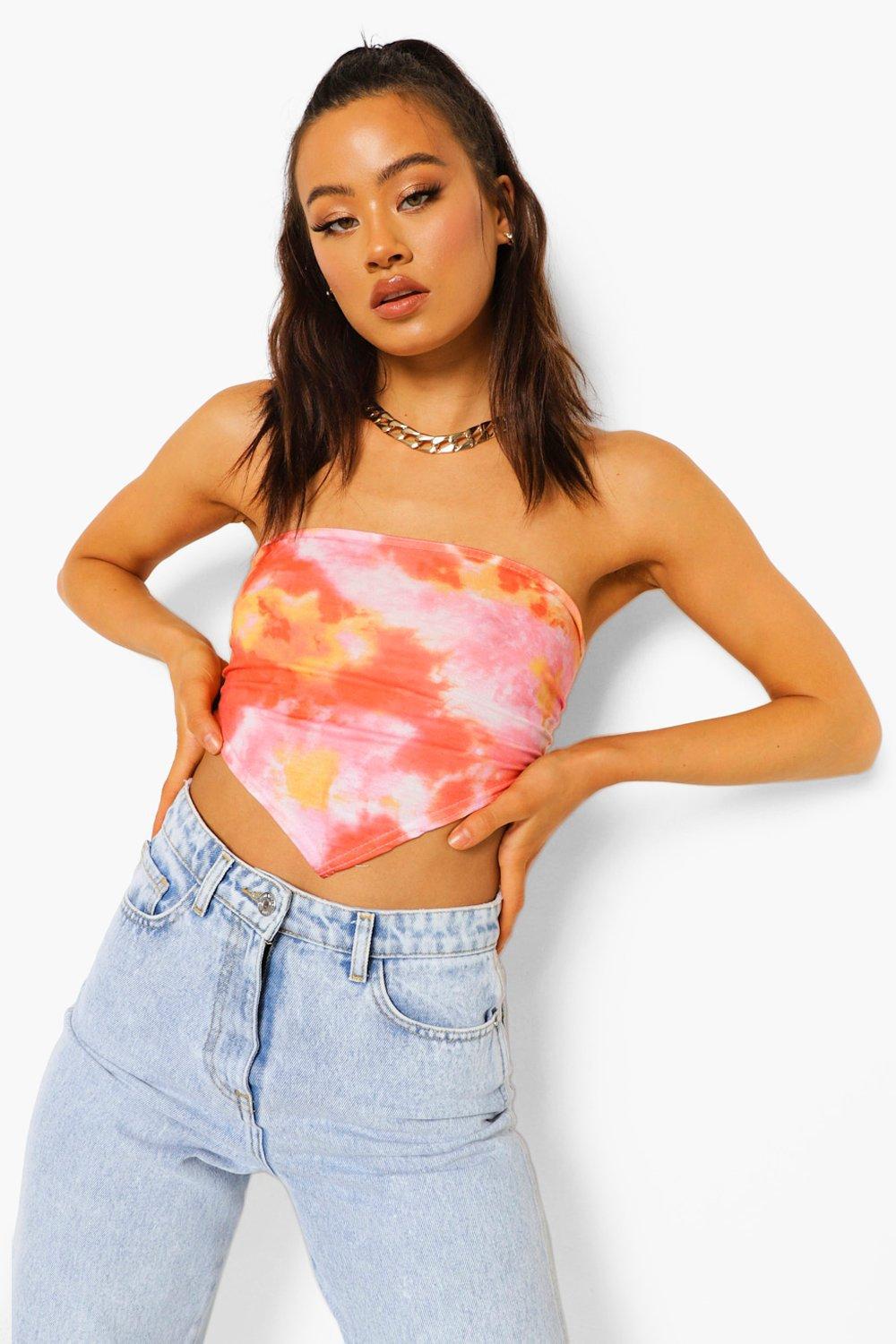 wiązany top print