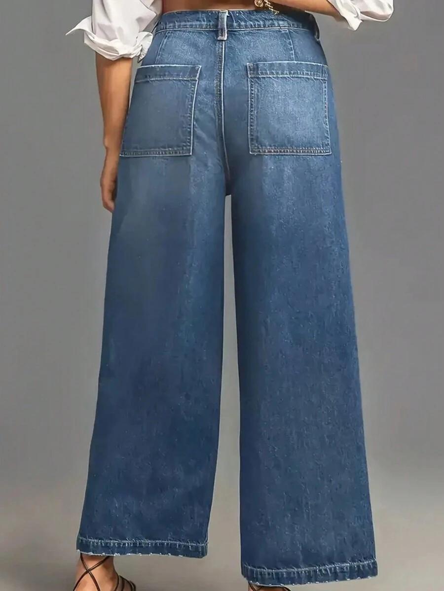 NIEBIESKIE SPODNIE JEANS 