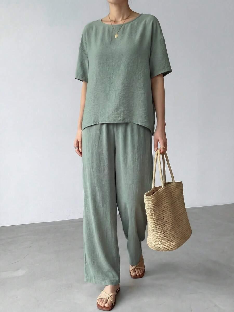 BLUZKA SPODNIE KOMPLET
