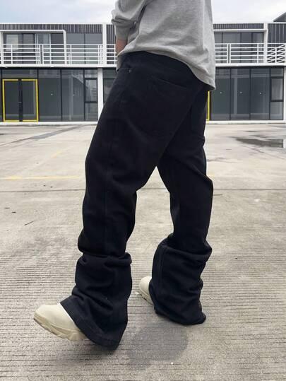 czarne spodnie jeans 