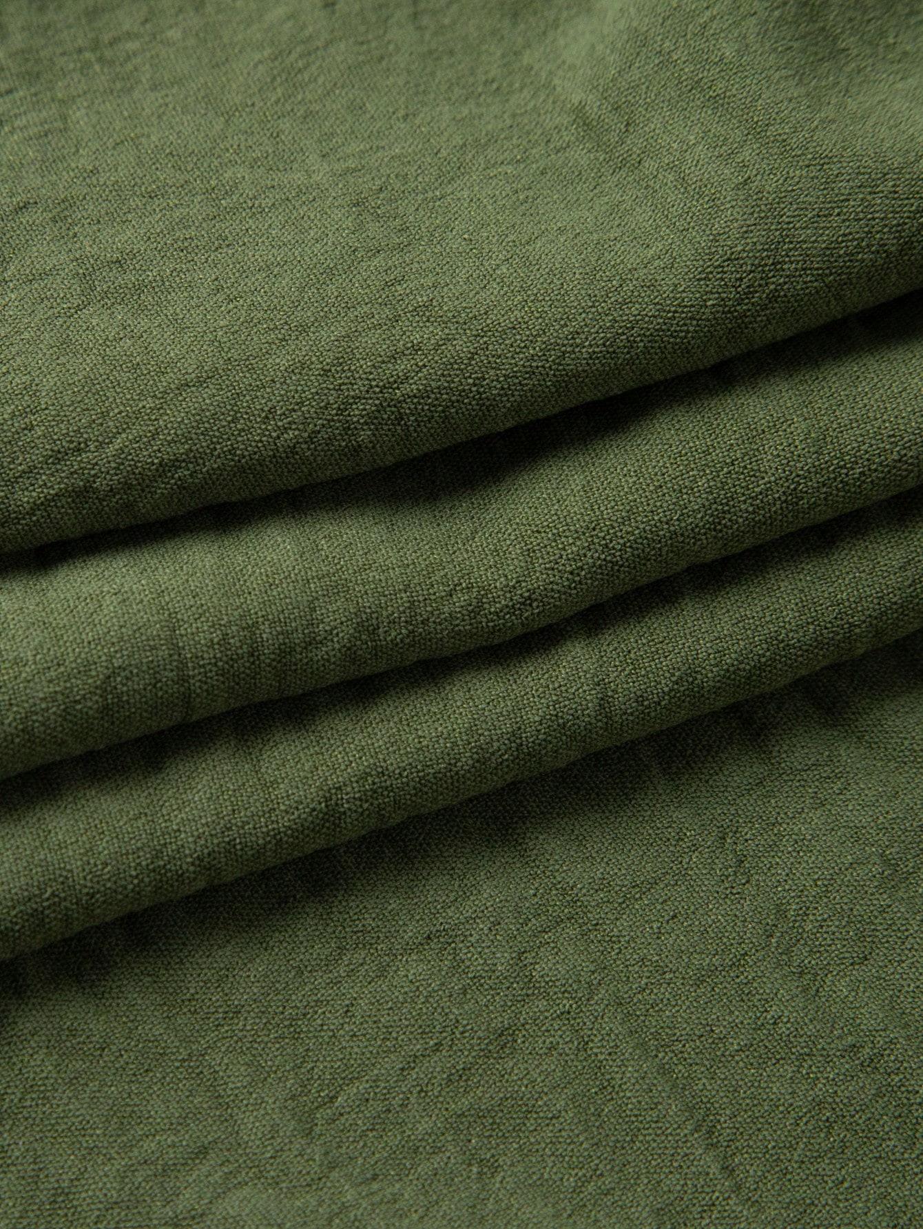 zielona midi spódnica falbany marszczenie