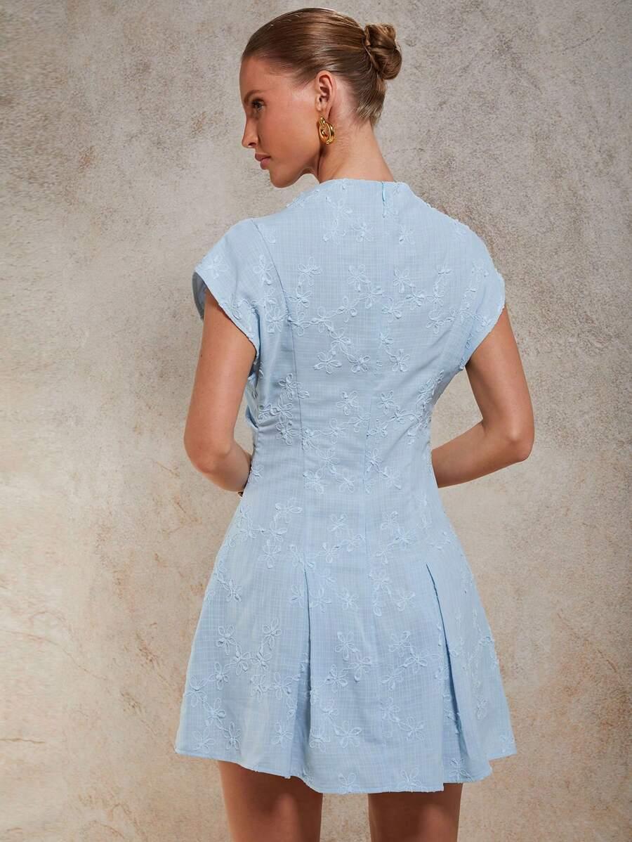 NIEBIESKA MINI SUKIENKA