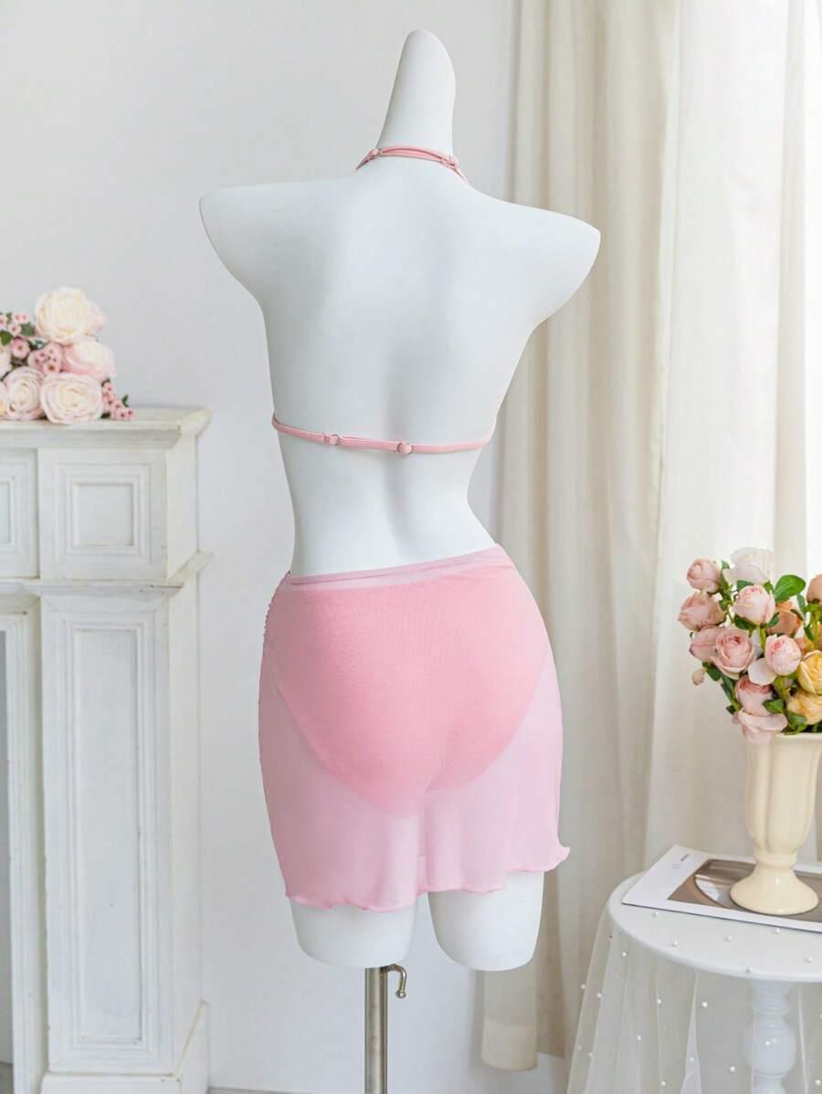 dwuczęściowy strój kąpielowy sarong komplet