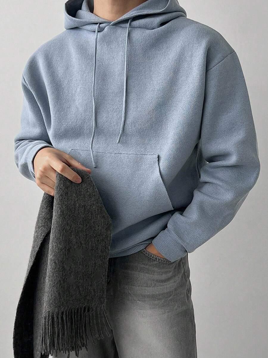 BLUZA MĘSKA WISKOZA Z KAPTUREM