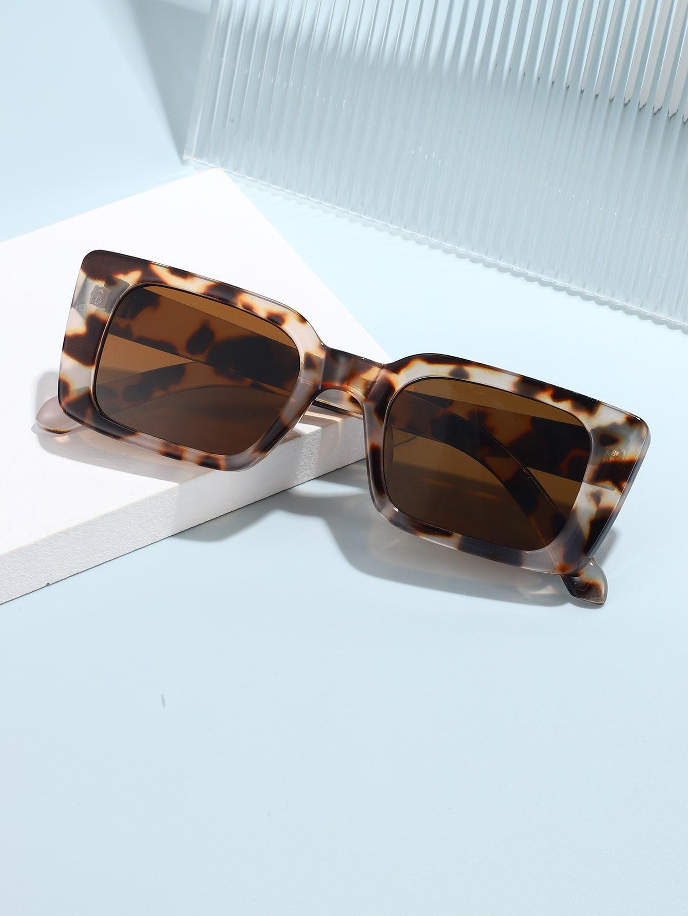okulary przeciwsłoneczne leopard print