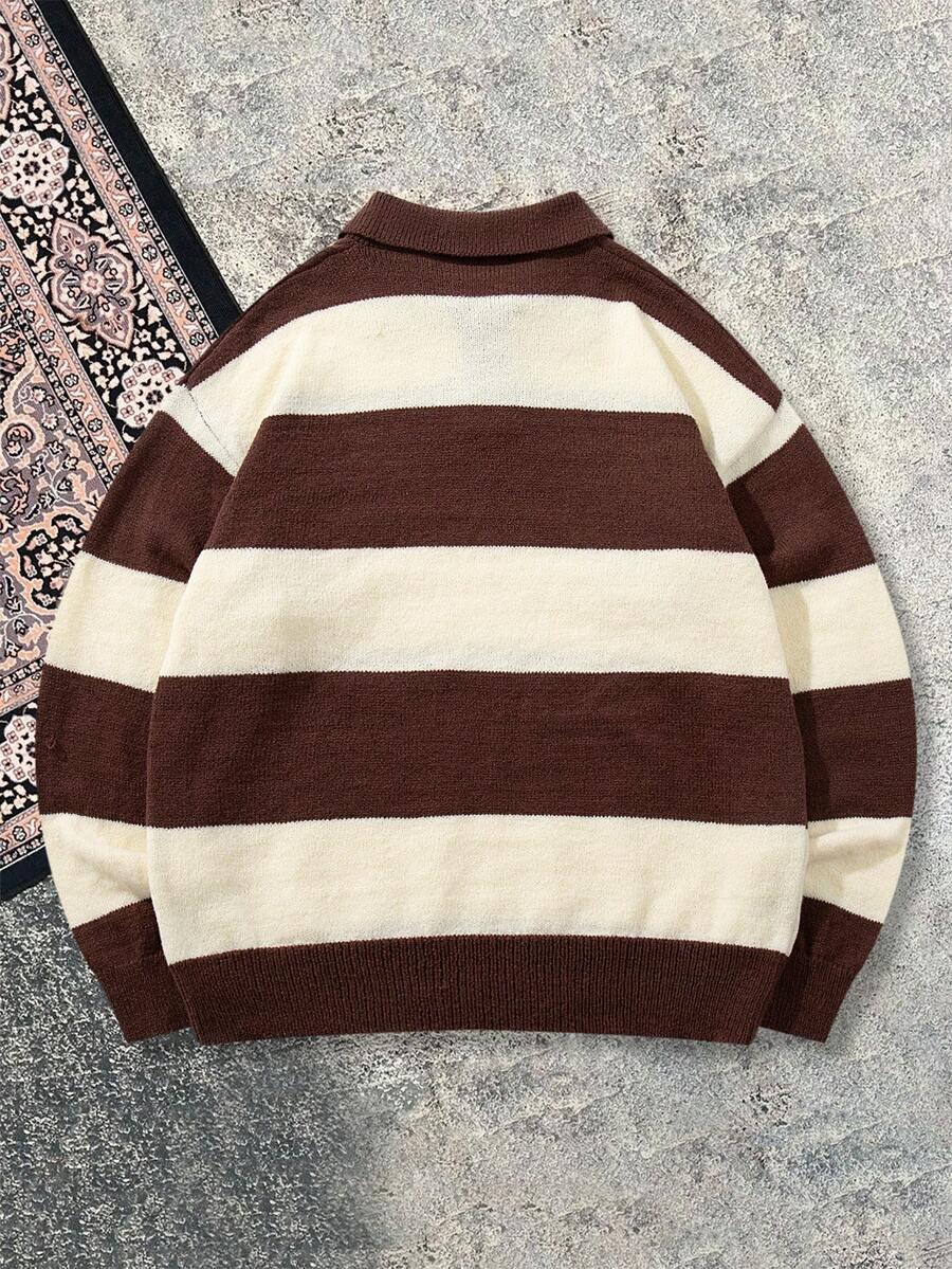 SWETER PASKI KOŁNIERZYK