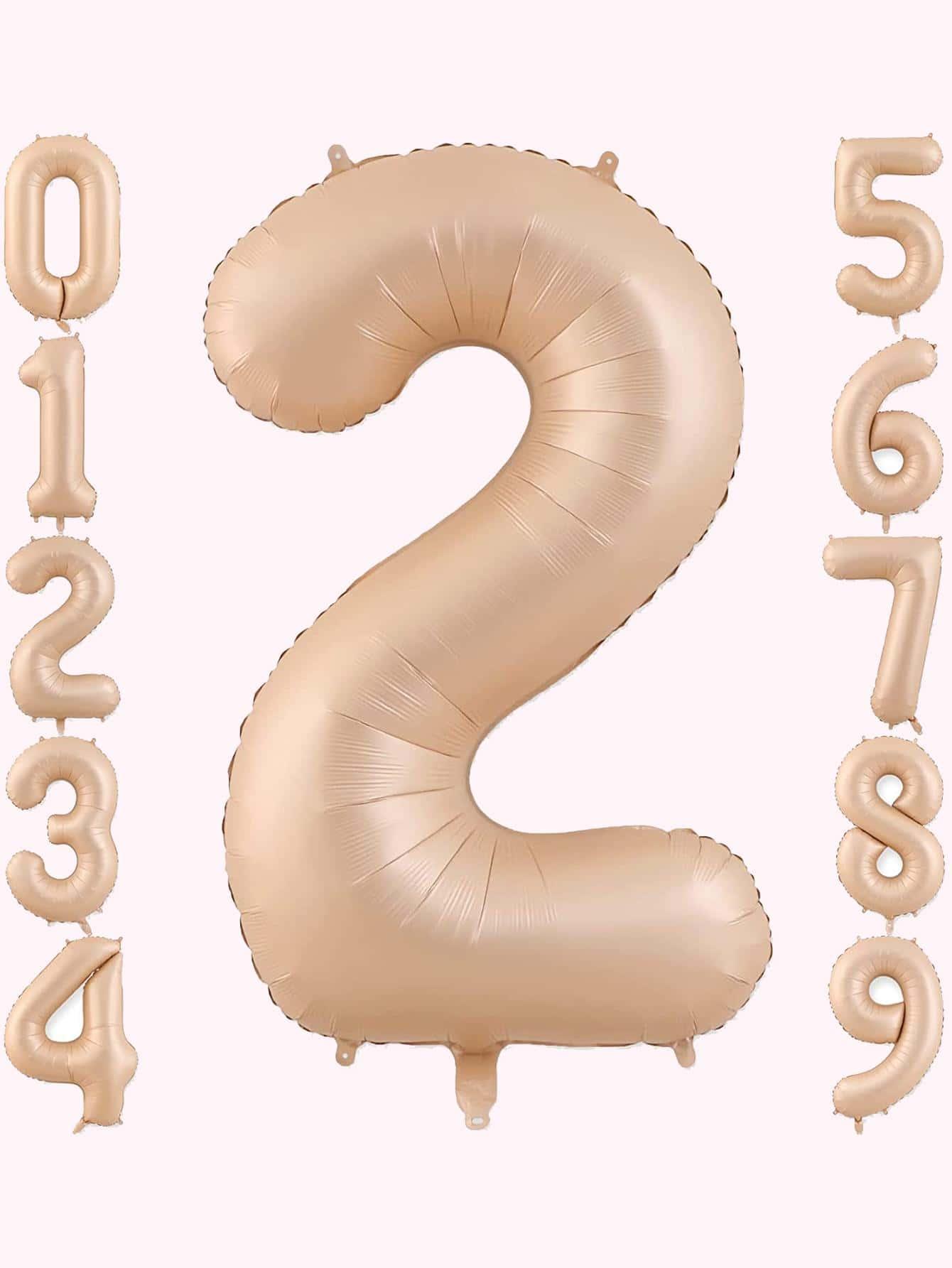 zestaw balonów liczba "0" 6-pack