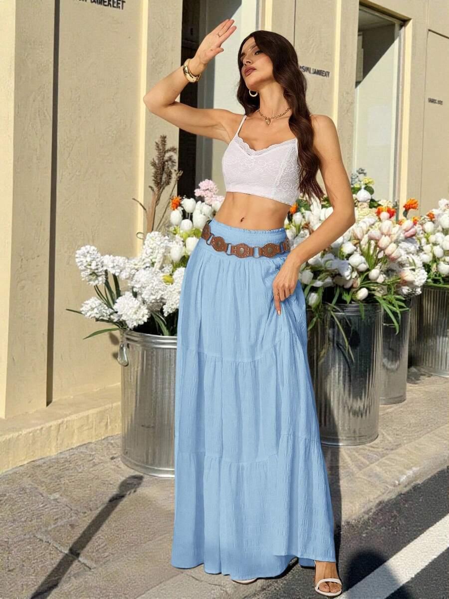 niebieska maxi sukienka