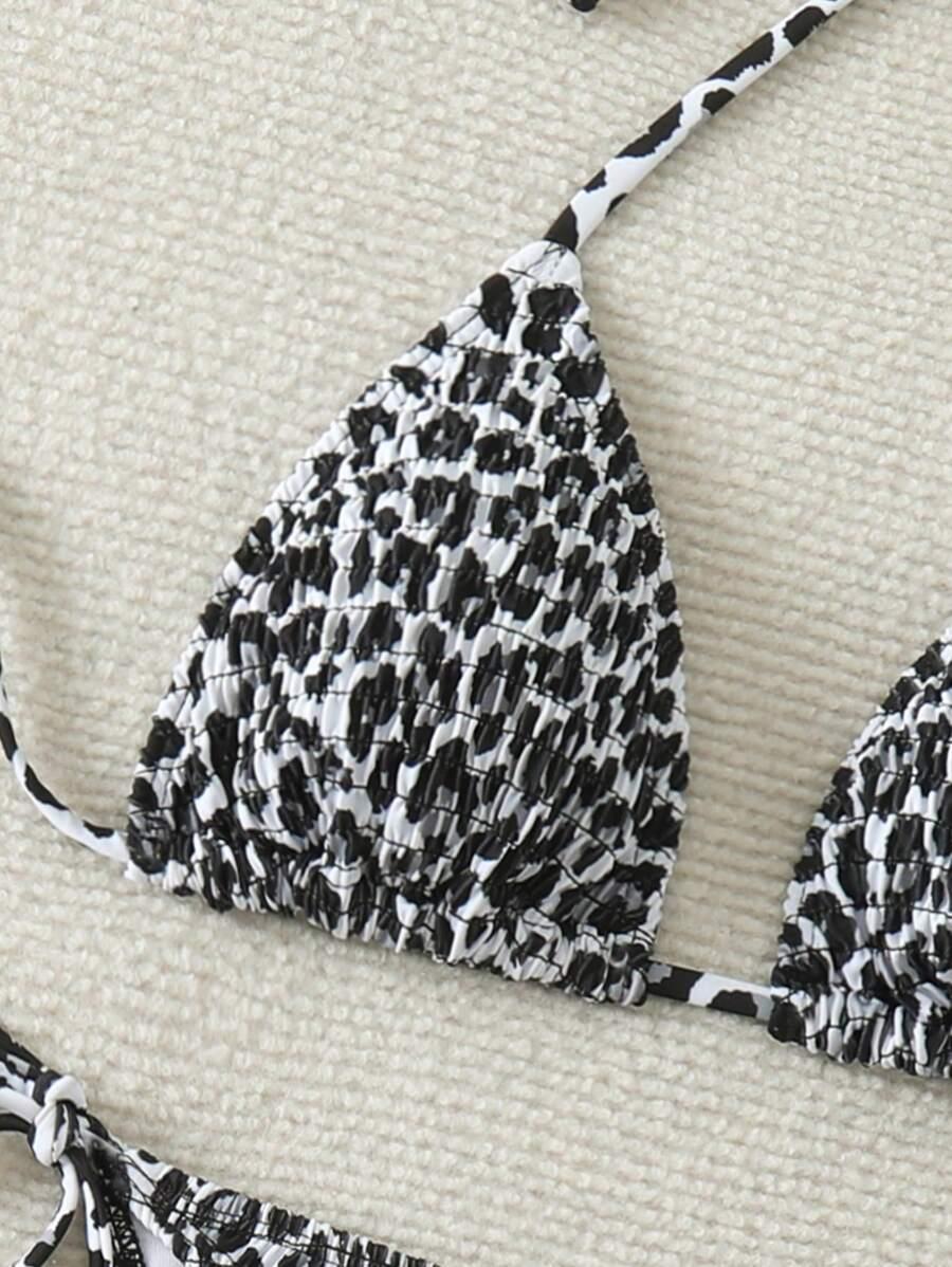 GÓRA OD BIKINI print marszczenia