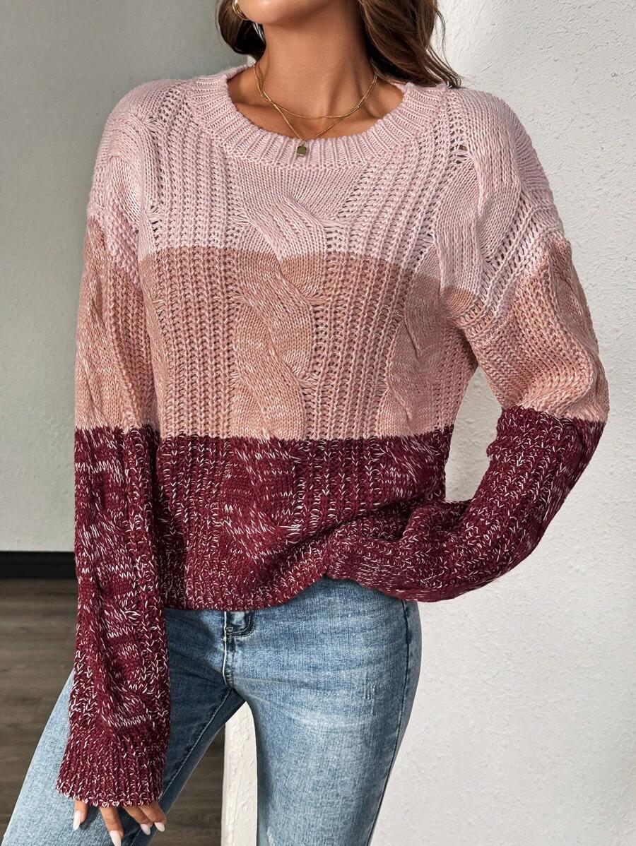 SWETER DAMSKI OKRĄGŁY DEKOLT 